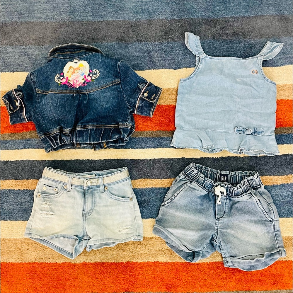 Kid size 6 Designer Denim Collection CK Gap Levi’s Disney Princess Jaacket